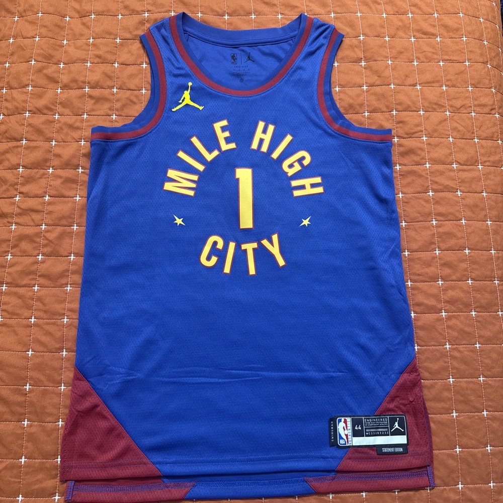 Denver Nuggets Porter Jr. Mile High City Authentic Fanatics Jersey Size 44